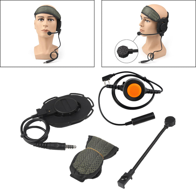 Z Tactical HD03 Bowman Elite II Headset 6-Pin PTT für TH-D7 TH-F6 TH-K2 TH-21