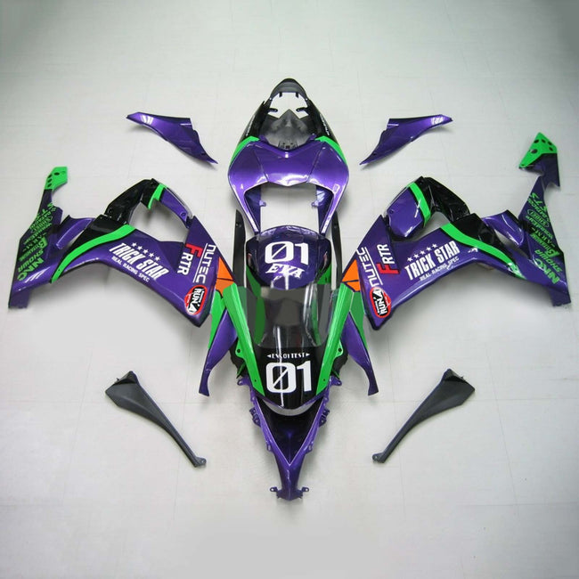 Amotopart Kawasaki ZX10R 2008-2010 Kit déclencheur violet