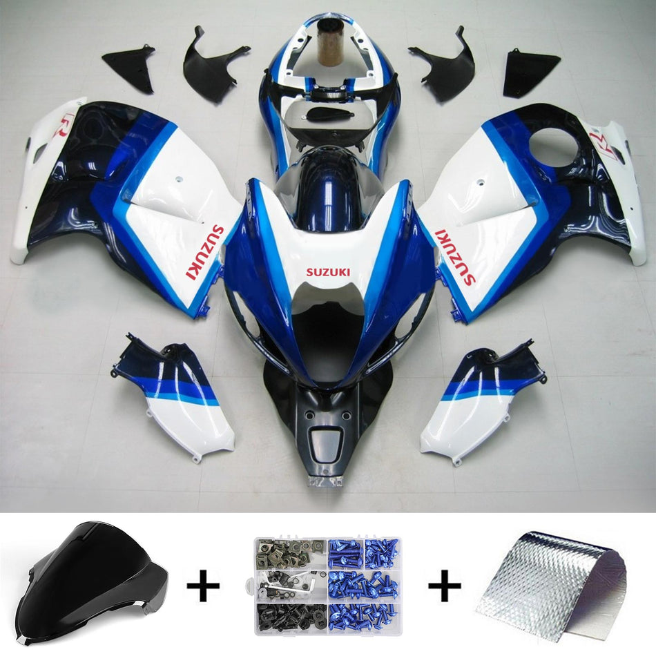 Amotopart Suzuki Hayabusa GSXR1300 1999-2007 Kit de carénage Corps Plastique