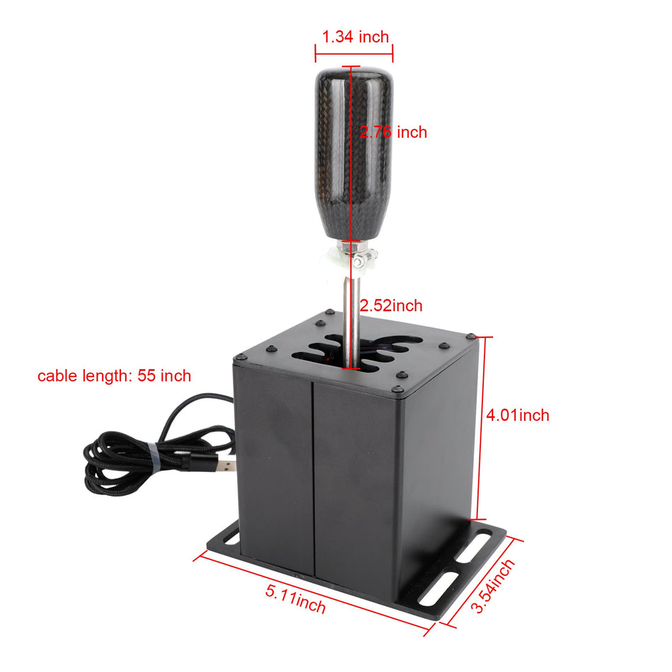 6+R 7+R USB -Simulator H Gang Shifter für Logitech T300RS/GT Lenkrad -Rad -PC