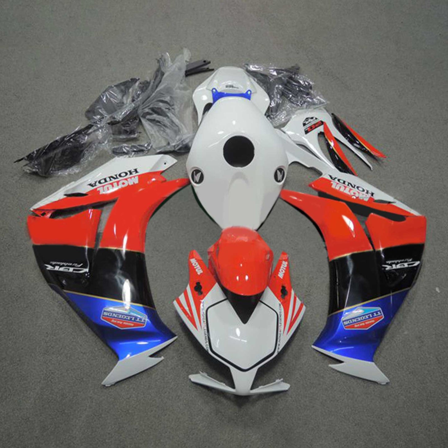 Amotopart Honda CBR1000RR 2012–2016 Verkleidungsset, Karosserie, Kunststoff, ABS