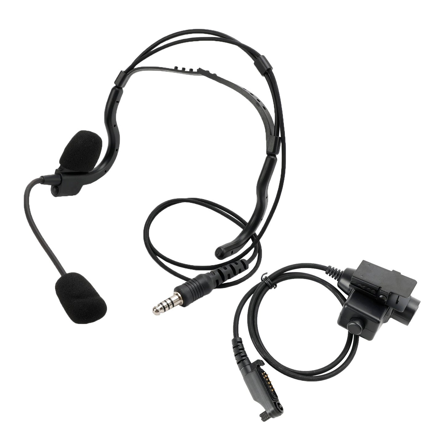 7,1-C8 Hinten Montieren Stecker Taktische Headset 6Pin U94 PTT Für HYT PD682g PD662g PD665