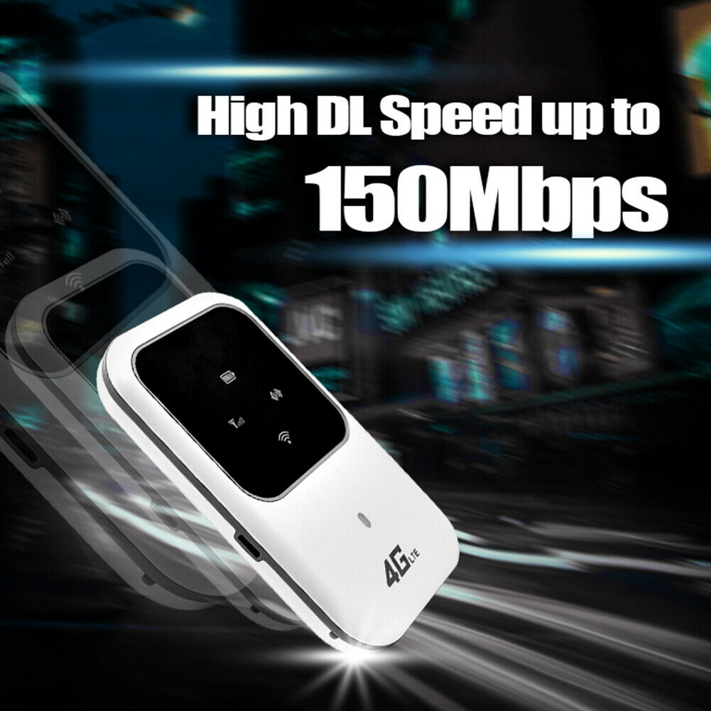 100 Mbit / s Wireless 4G LTE Mobiler Tragbarer Wlan-Router Mifi-Modem-Hotspot 2100mah