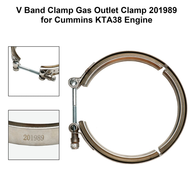 V-Band-Klemme, Gasauslassklemme 201989 für Cummins KTA38 Motor