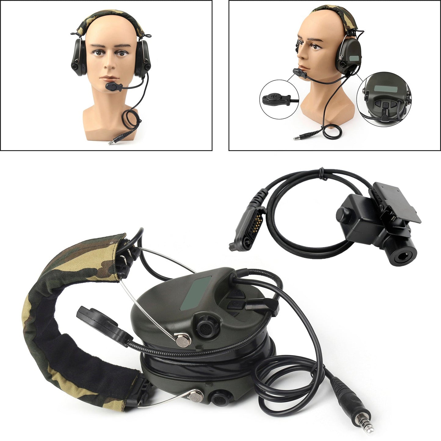 H60 Sound Pickup Noise Reduction CS Headset Für Hytera PD600 PD602 PD602g PD605