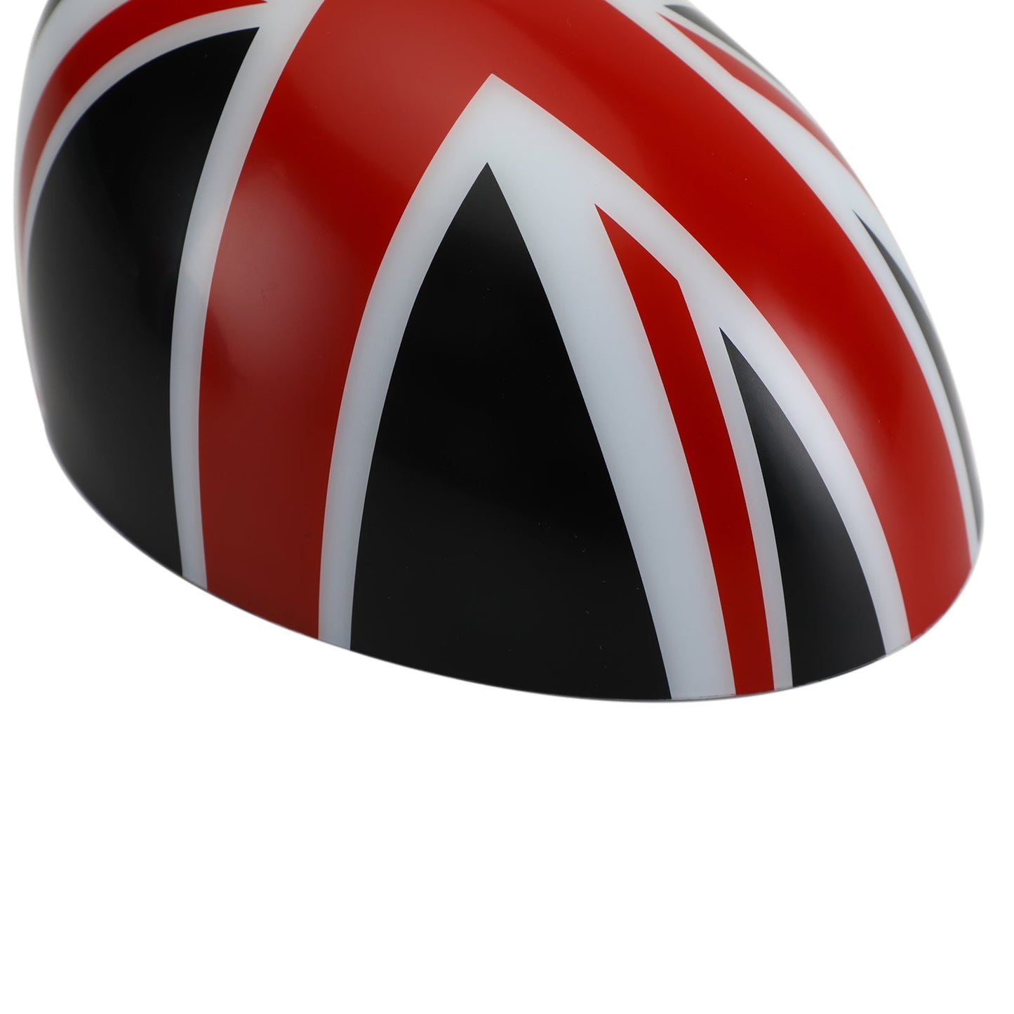 MINI Cooper R55 R56 R57 2 x Union Jack UK Flag Spiegelabdeckungen schwarz/rot