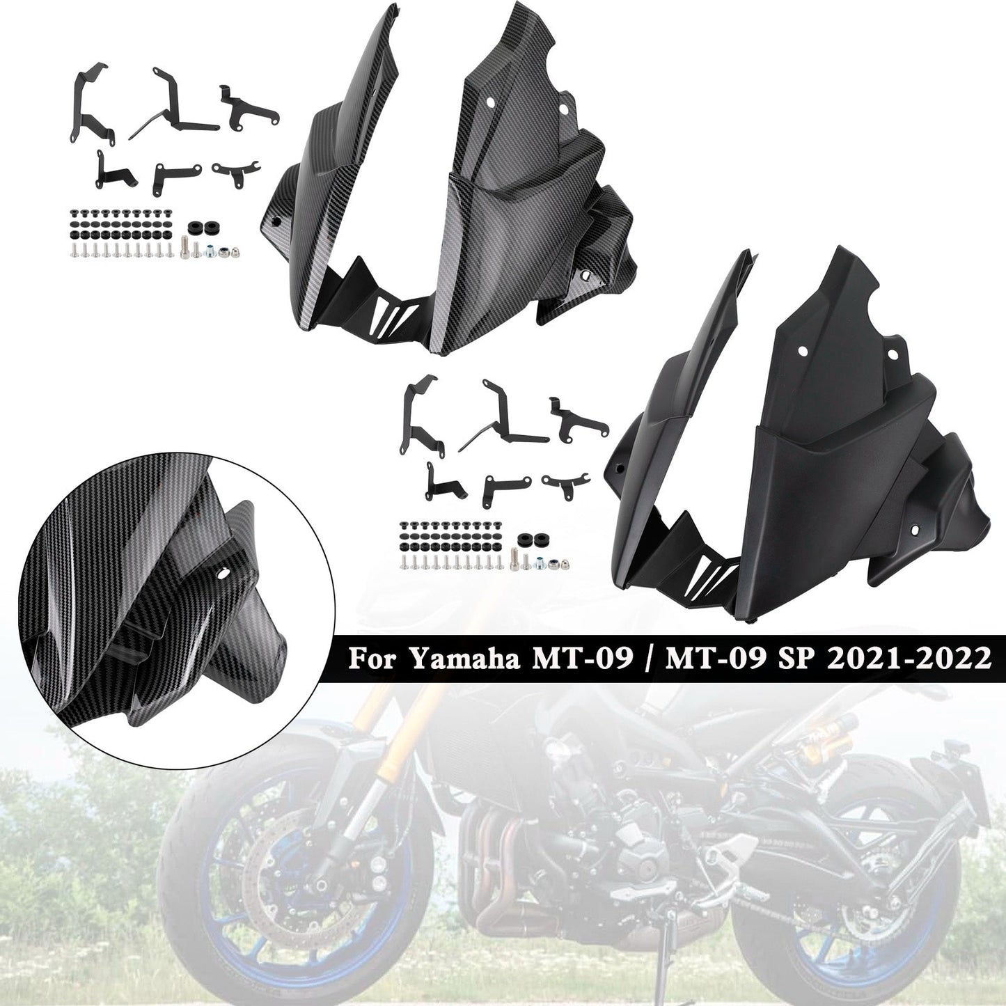 2021-2023 Yamaha MT-09 / SP Ermax Belly Pan Untere Motorseitenverkleidung