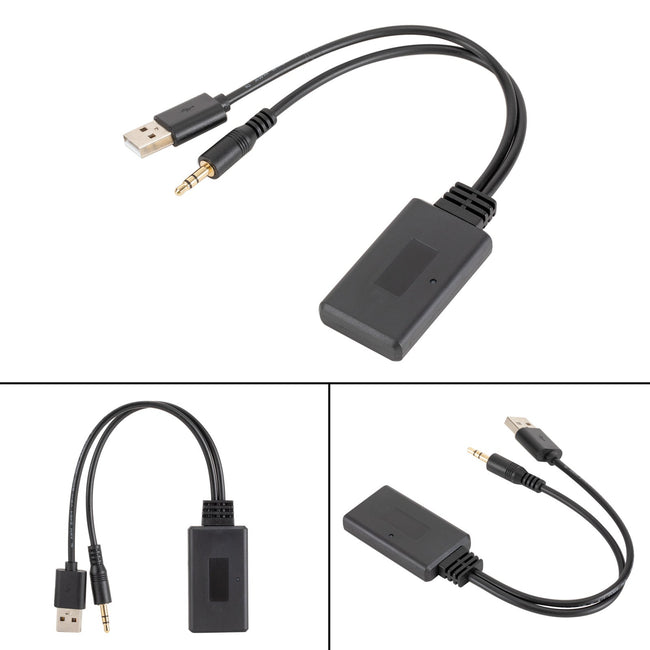 Bluetooth5.0-Empfängeradapter USB 3,5-mm-Klinke Stereo-CD-Audio für Auto-AUX-Lautsprecher