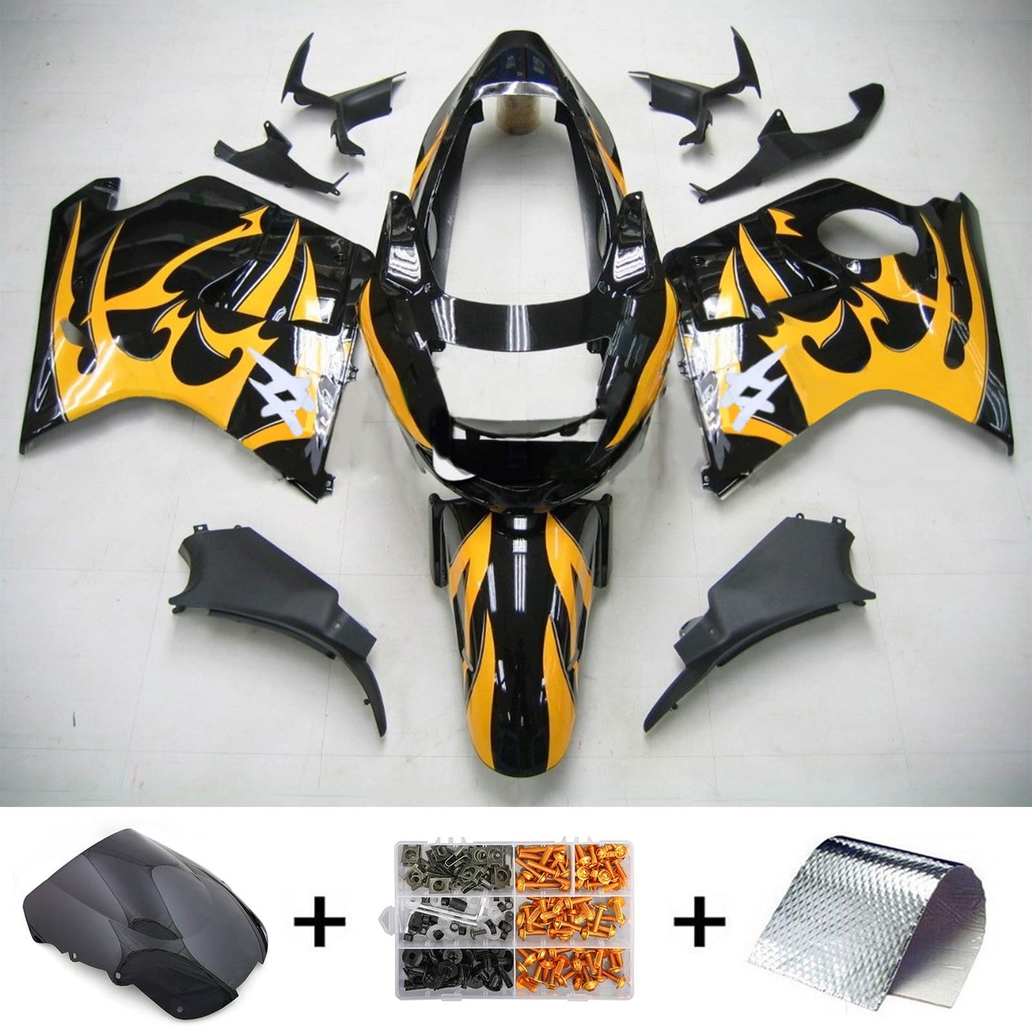 Amotopart Honda CBR1100XX Superblackbird 1996-2007 Verkleidungskit