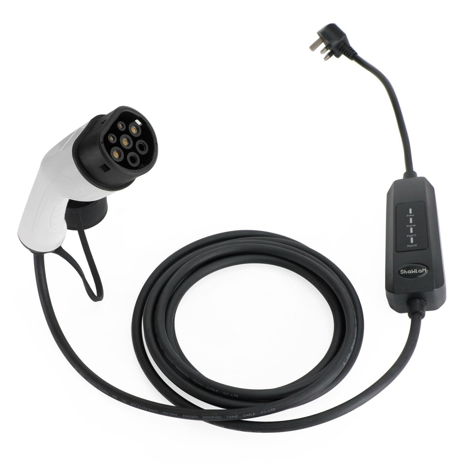 Proteable 13A EV -Ladekabel Typ 2 UK Stecker 3 Pin Elektroauto Ladeger?t 5,5m FedEx Express