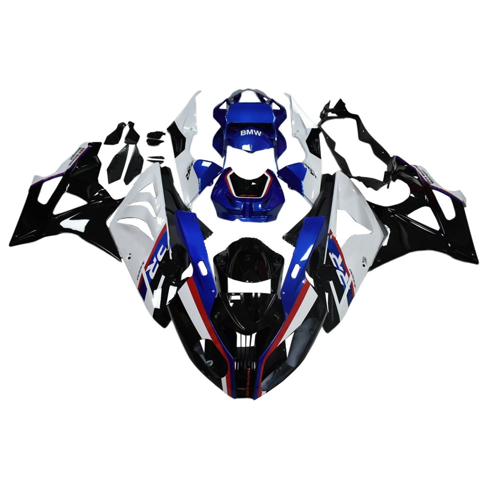 Amotopart BMW S1000RR 2009–2014 Verkleidung, Blau & Weiß, Karosserie, Kunststoff, ABS