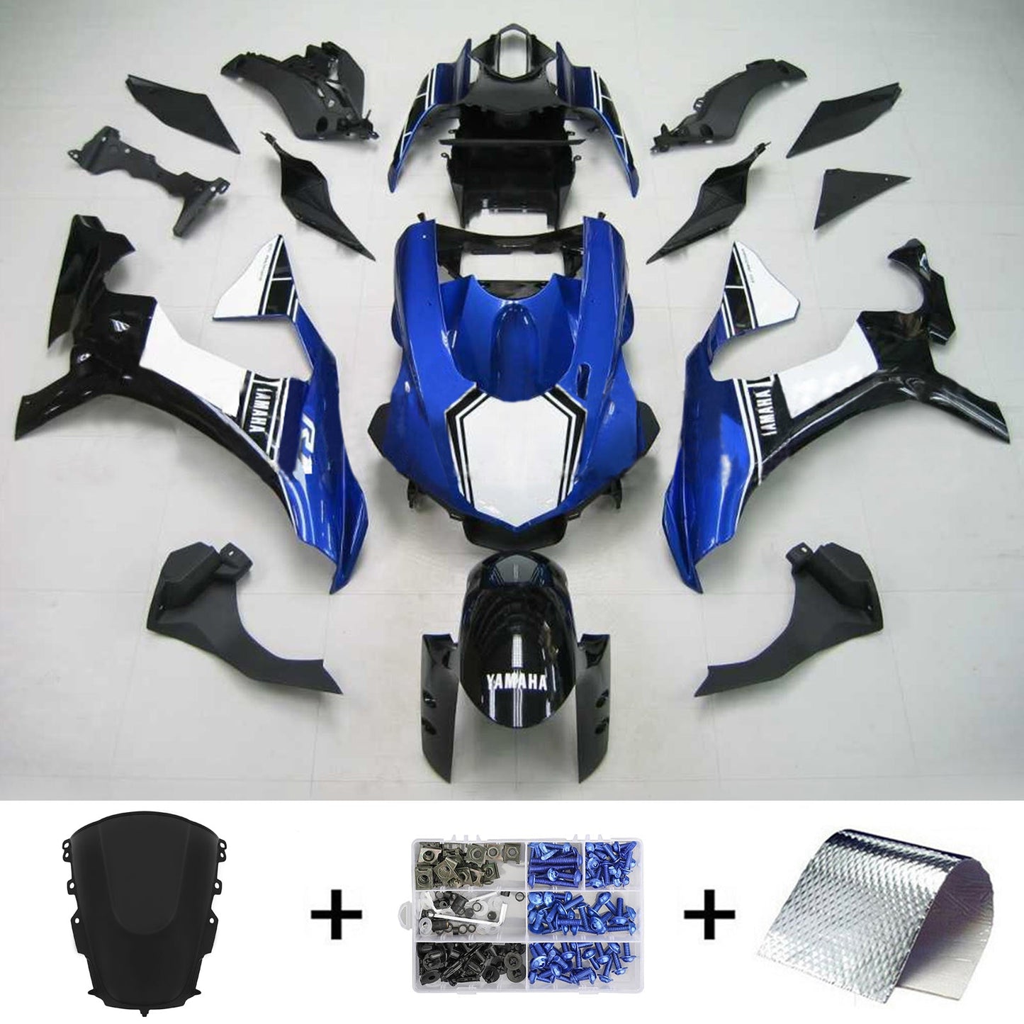 Amotopart Yamaha YZF R1 2020-2024 Verkleidungskit Karosserie Plastikabbs