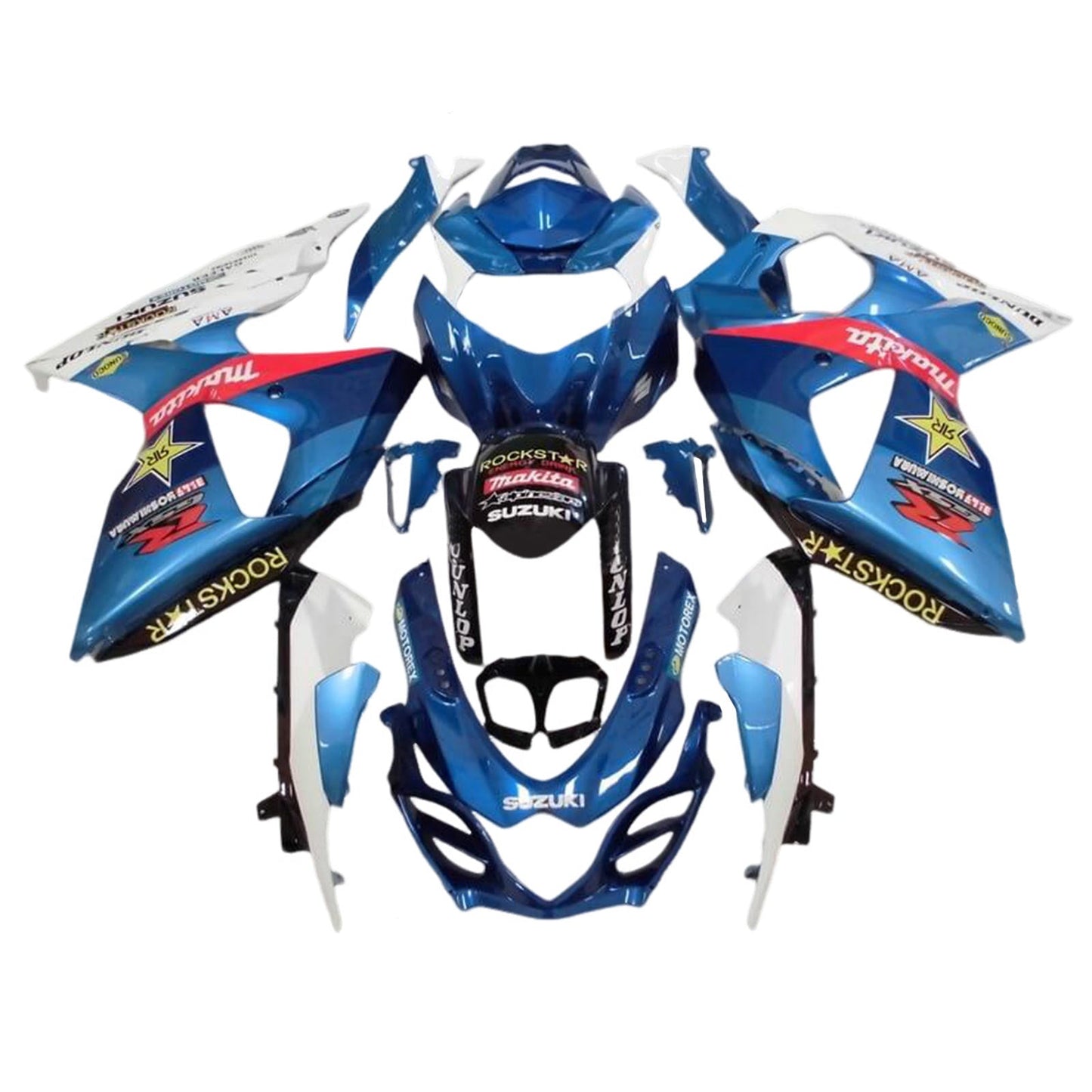 2009–2016 Suzuki GSXR1000 K9 Einspritzverkleidungs-Set, Karosserie, Kunststoff, ABS