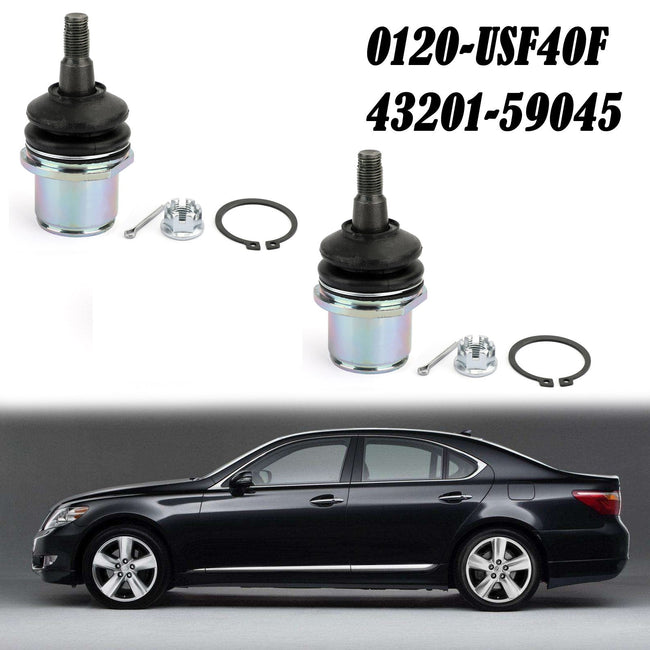 2 x vorderes unteres Achsschenkel-Spindel-Kugelgelenk für 07–16 Lexus LS460 43201–59045