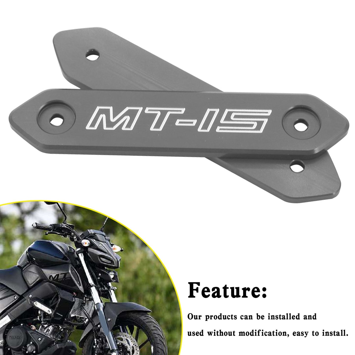 Aluminiumlegierung Accessoires Körperschutz für Yamaha MT 15 MT-15 MT15 2018-2020 Generic