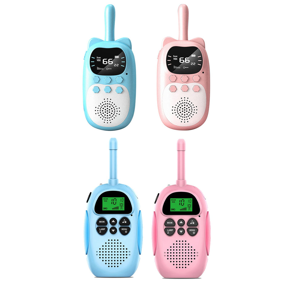 2 Pack Kids Walkie Talkies 22 Kanal 2-Wege-Funkger?t 3 km Reichweite Handheld Original
