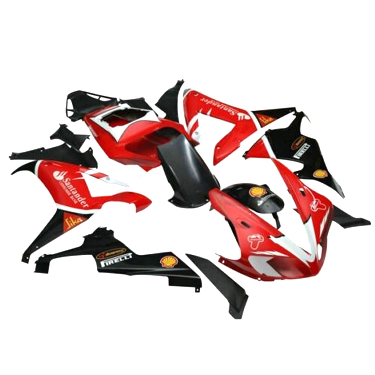 Amotopart 2002 2003 Yamaha YZF R1 Black & Red Fearing Kit