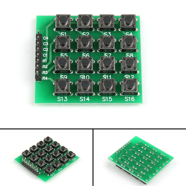 4x4 Matrix 16 Tastatur Tastaturmodul 16 Tasten MCU für Arduino