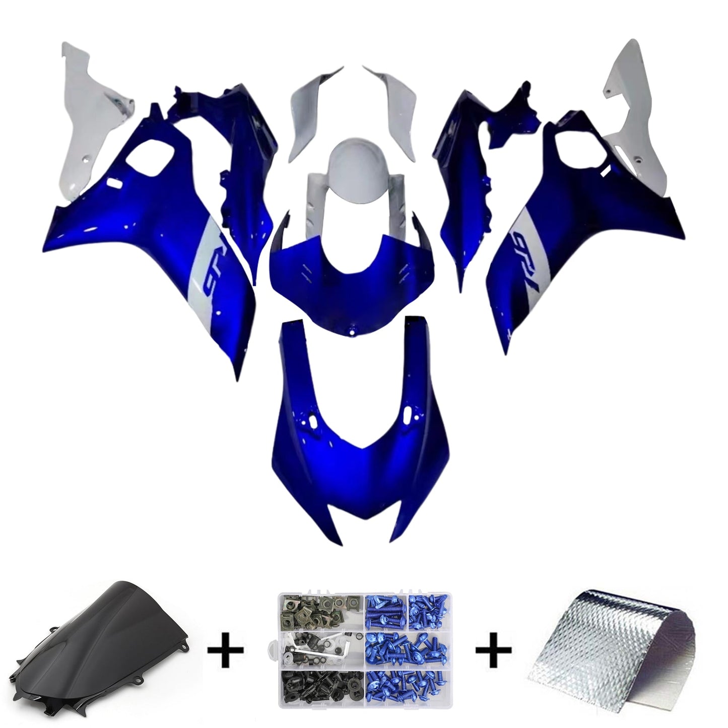 Amotopart Yamaha YZF-R6 2017-2023 Verkleidungsset, Karosserie, Kunststoff, ABS