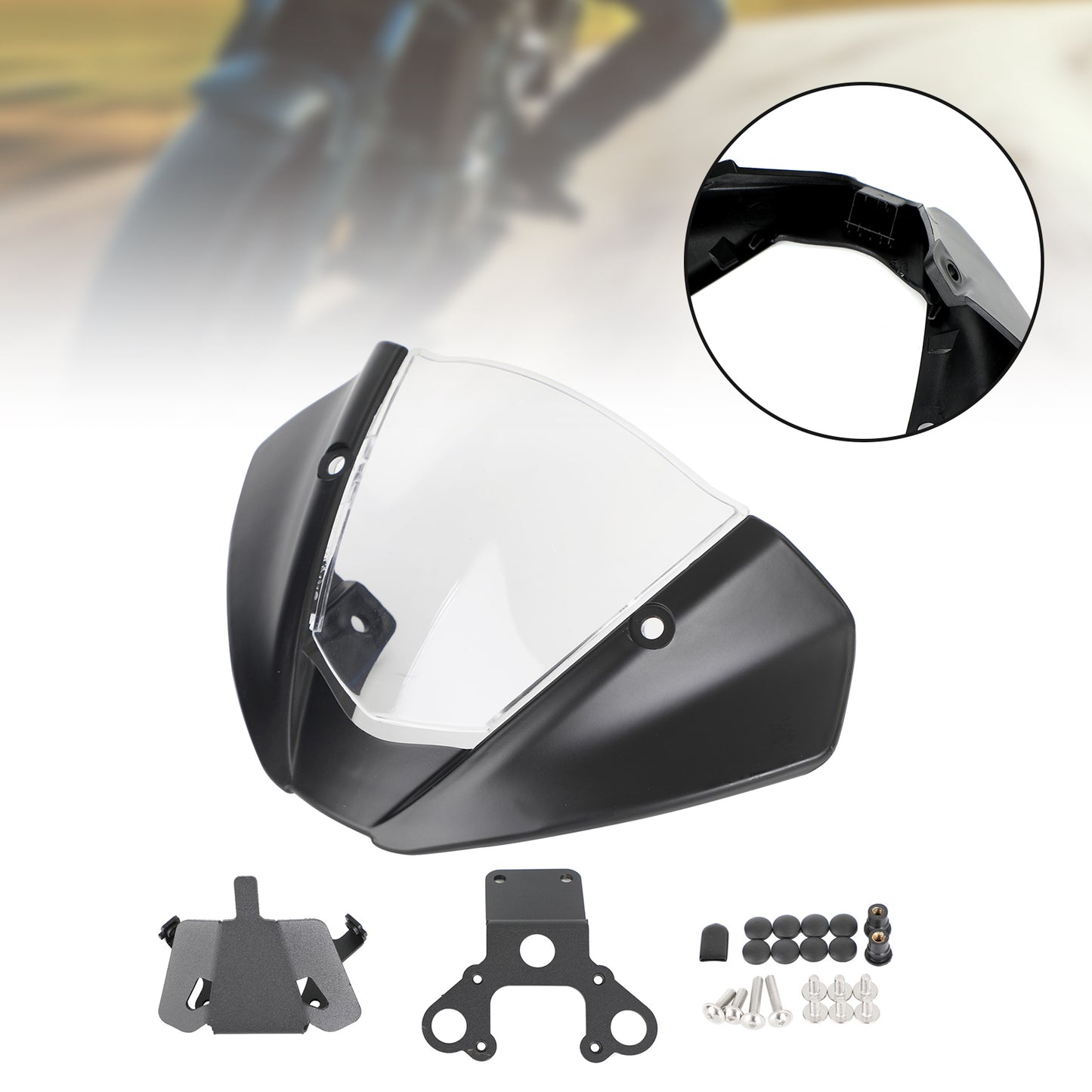 Windschild Windschutzscheibe für DUCATI Monster 937 950 2021-2022 Kohlenstoff