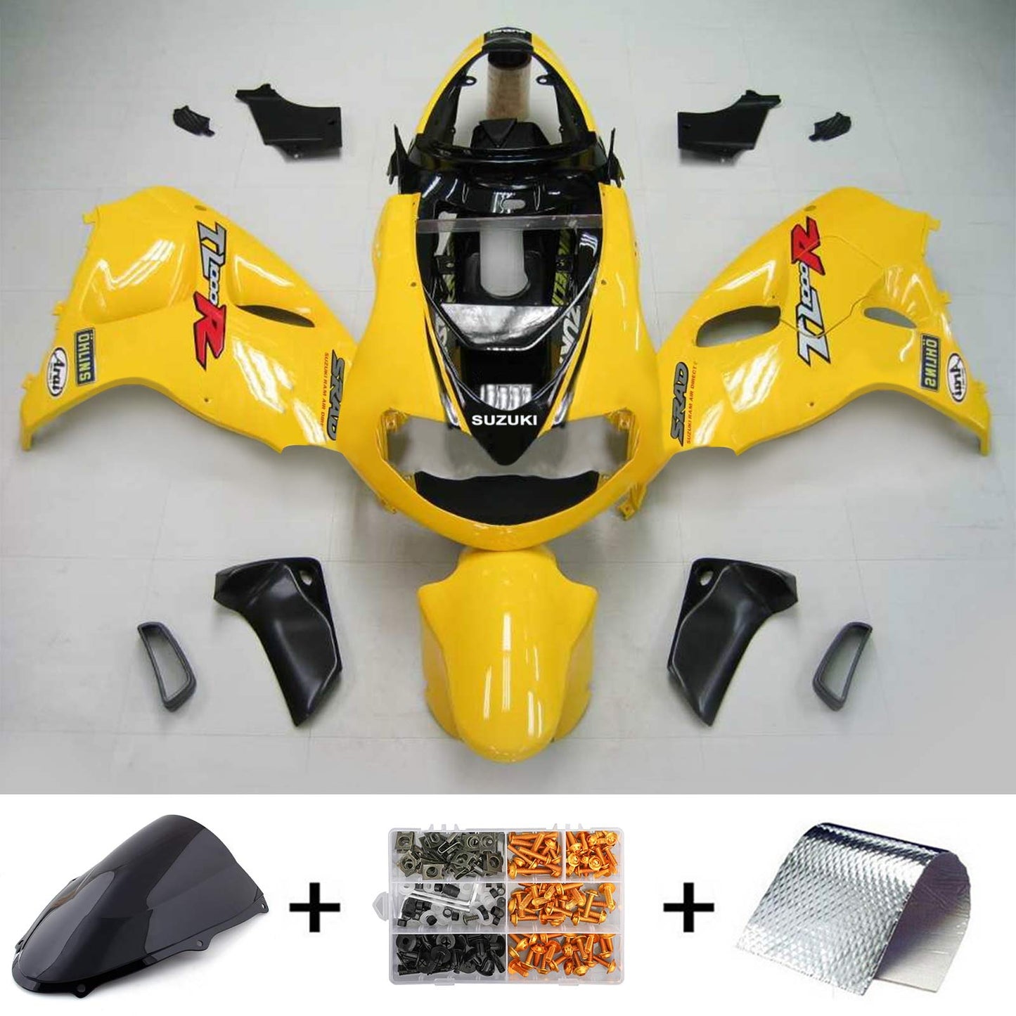 Amotopart Suzuki TL1000R 1998-2003 Verkleidungskit Karosserie Plastikabs ABS