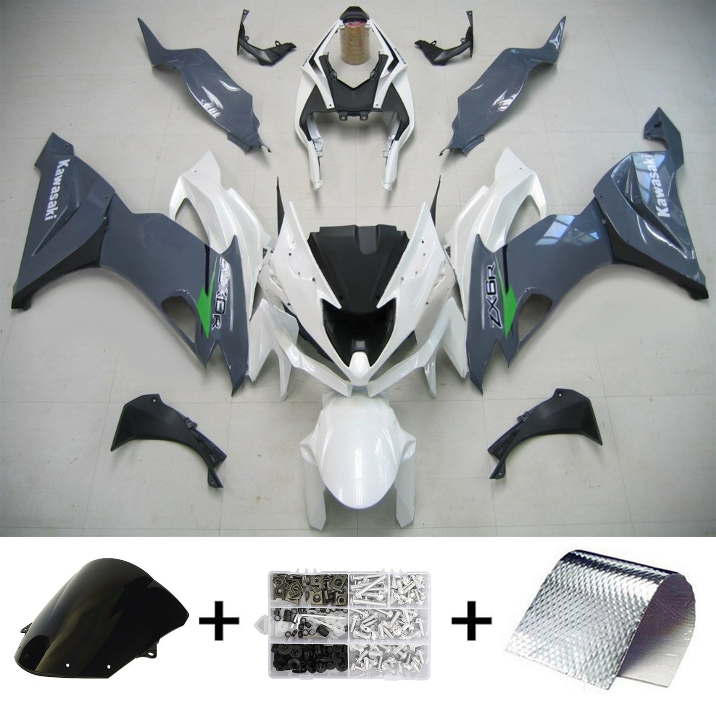 Kit de carénage Amotopart Kawasaki ZX6R 2019-2022