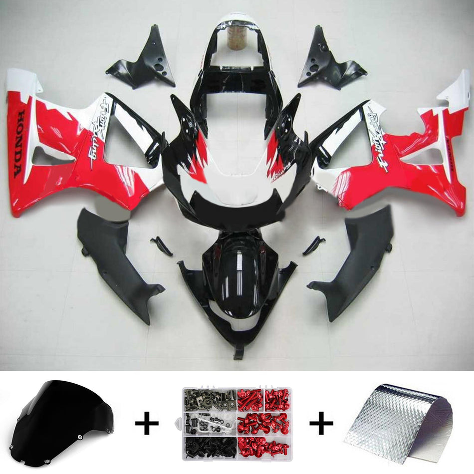 Amotopart Honda CBR929RR 2000-2001 Kit de carénage Corps Plastique ABS