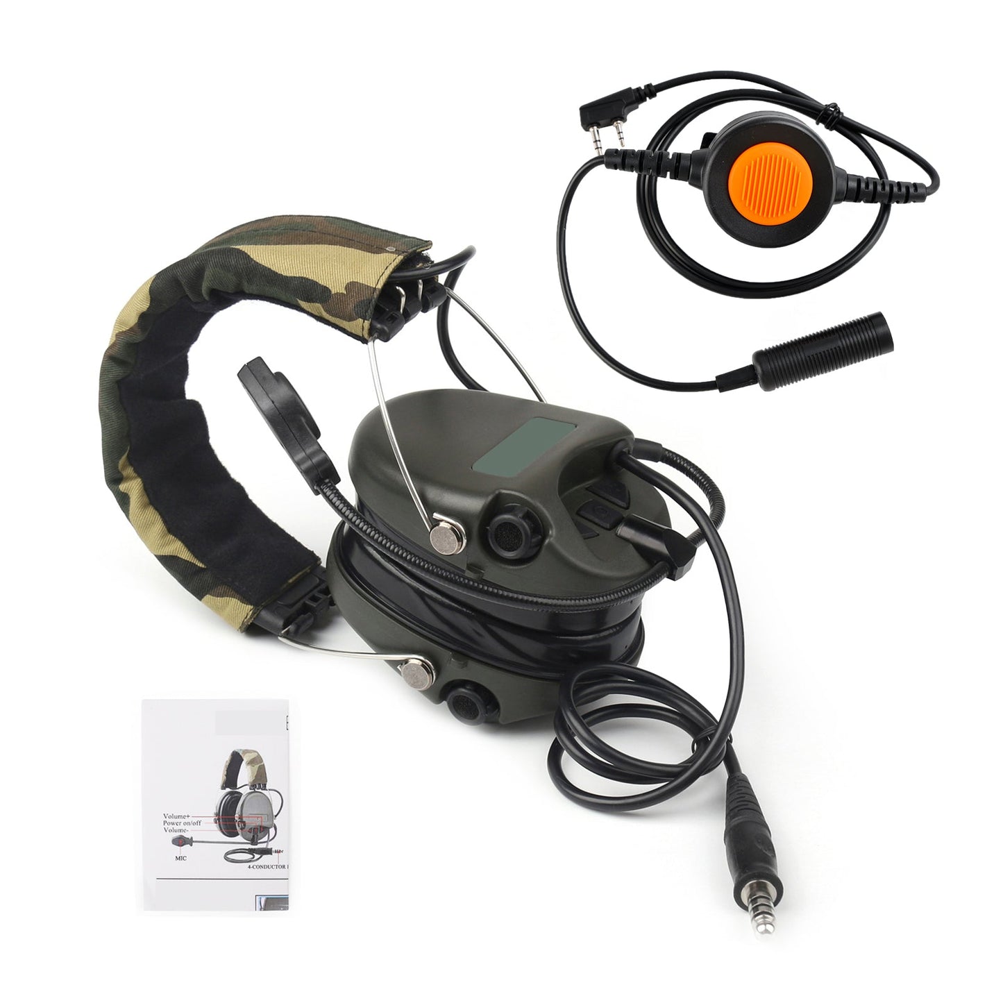 H60 Sound Pickup Noise Reduction Headset 6-Pin PTT Für TH-D7 TH-F6 TH-K2 TH-21