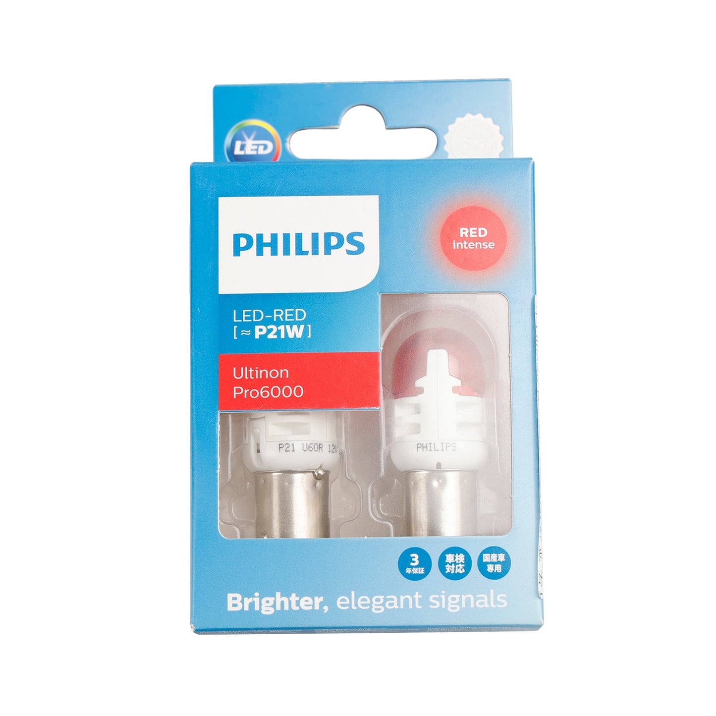 Für Philips 11498RU60X2 Ultinon Pro6000 LED-ROT P21W intensives Rot 75lm