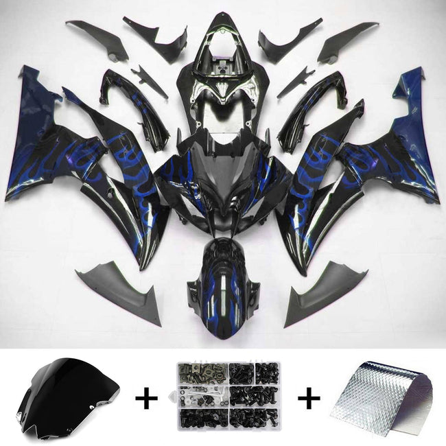 Amotopart Yamaha 2008-2016 YZF 600 R6 Schwarzblau Abzugskit