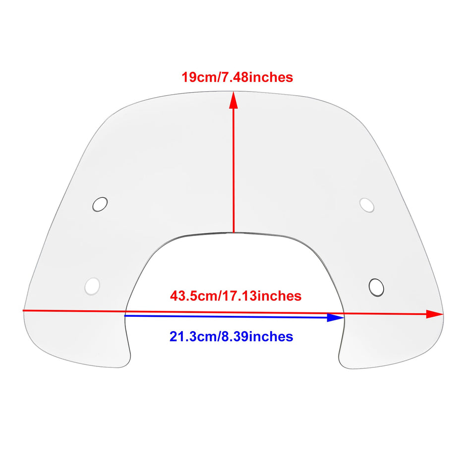 Vespa Sprint 150 2016-2023 Kunststoff Windschild Windschutzscheibe