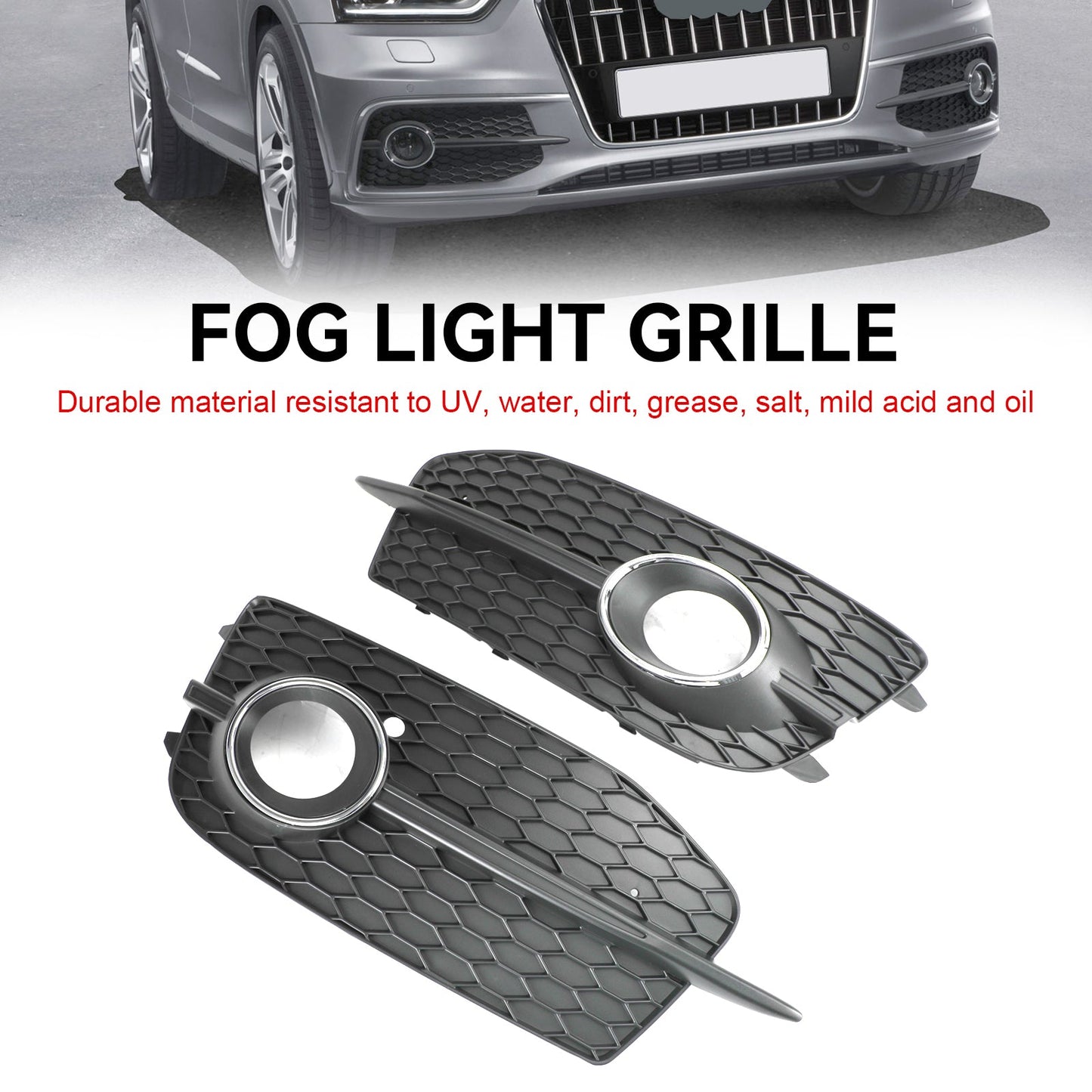 Audi Q3 S-Line 2012-2014 2 pièces pare-chocs antibrouillard calandre Grille 8U0807681DSP9