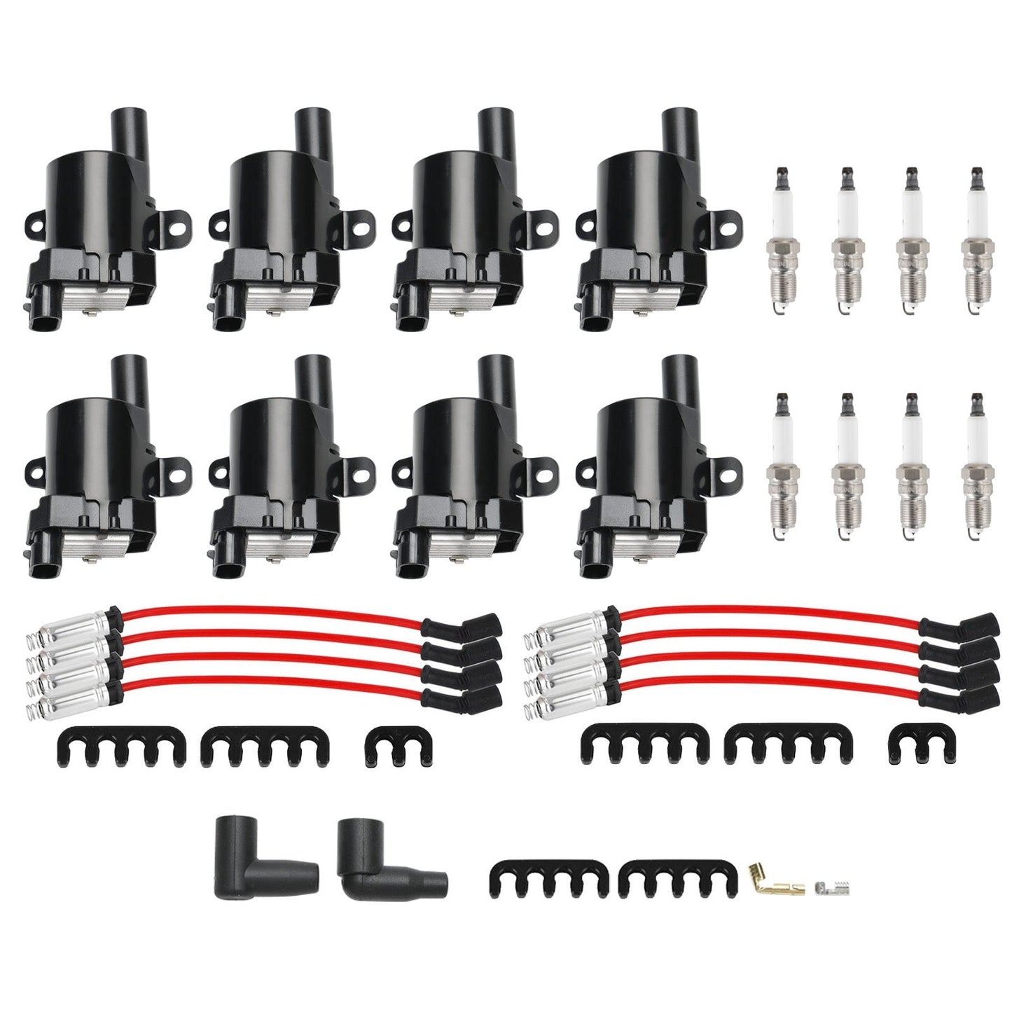 2003–2005 GMC Savana 2500 Chevrolet Express 2500 Hummer H2 8er-Pack Zündspule + Zündkerze + Kabelsatz UF262