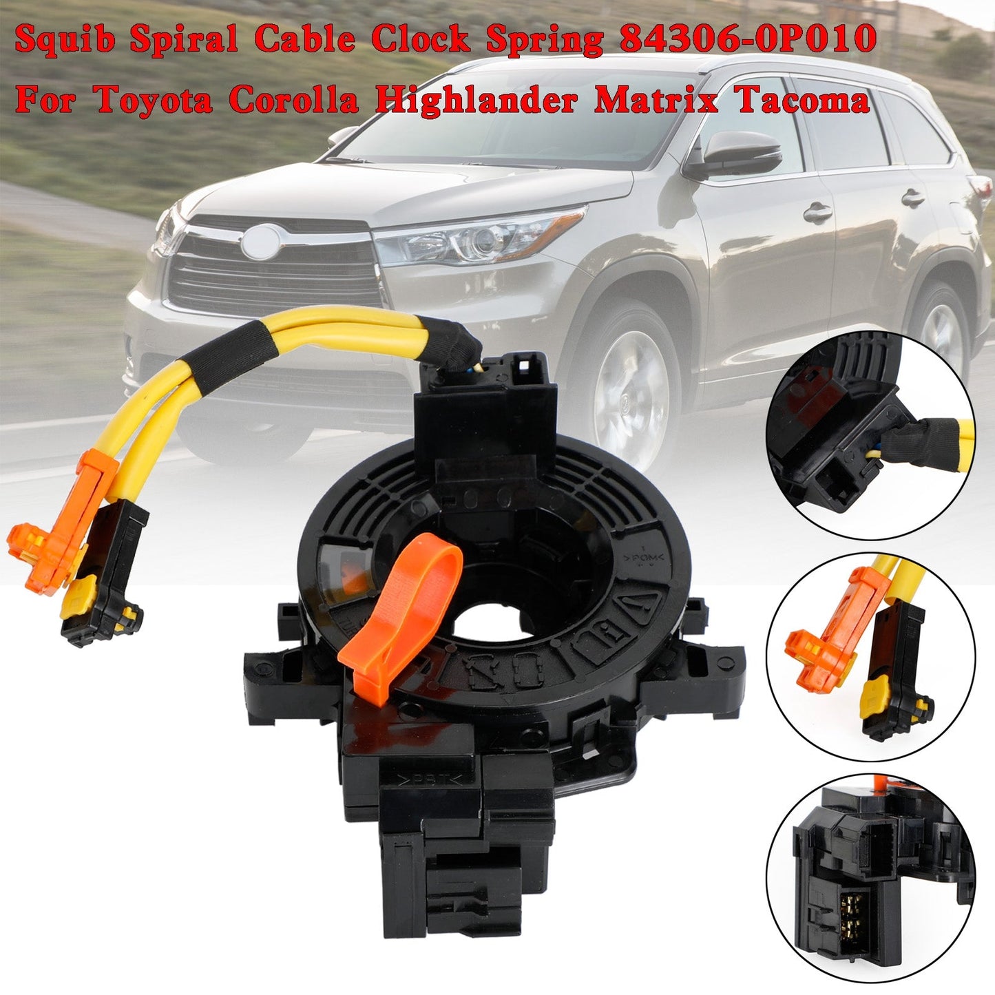Squib Spiral Cable Clock Spring 84306-0p010 für Toyota Corolla Highlander Generic