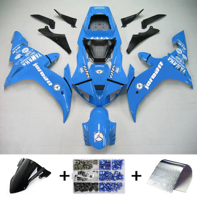 Amotopart Yamaha 2002-2003 YZF 1000 R1 Blue Fearing Kit