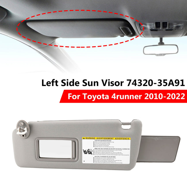 Sonnenblende links Fahrerseite 74320-35A91 grau für Toyota 4runner 2010–2021 2022