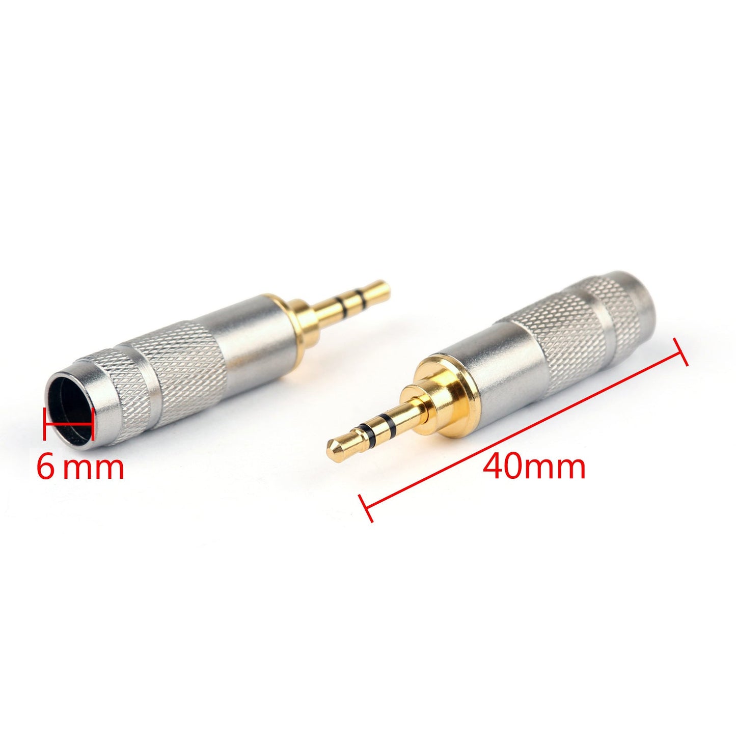 8 Stückke 2,5-mm-Stereo-Stecker, Reparatur, Koopfhörer-Klinkenstecker, Audio-Lötkabel