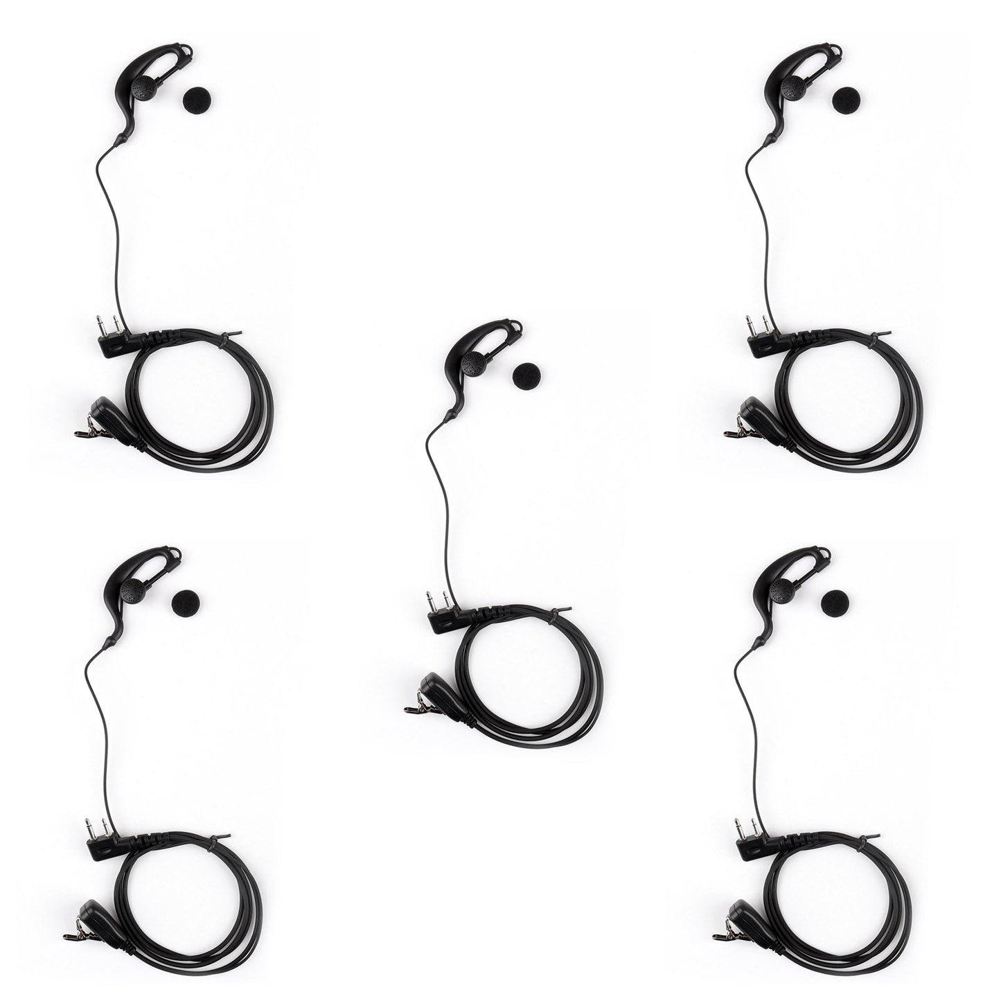 5 crochets d'oreille PTT pour icom IC-F3 IC-F4 IC-U12 V8 V82 F21 F26 Radio