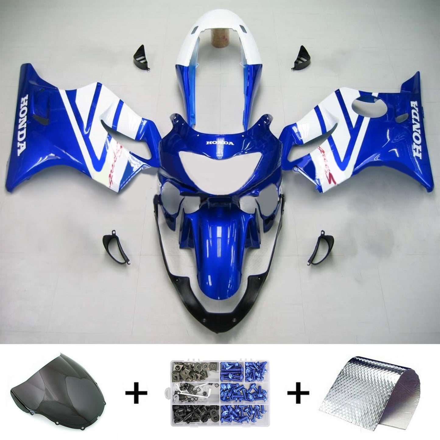 Amotopart Honda CBR600F4 1999-2000 Kit de carénage Corps Plastique ABS