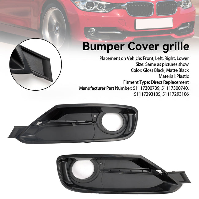 BMW 3er F30 F31 2013–2015, 2 Stück Frontsto?stangen-Nebelscheinwerfer-Gitter-Abdeckungen
