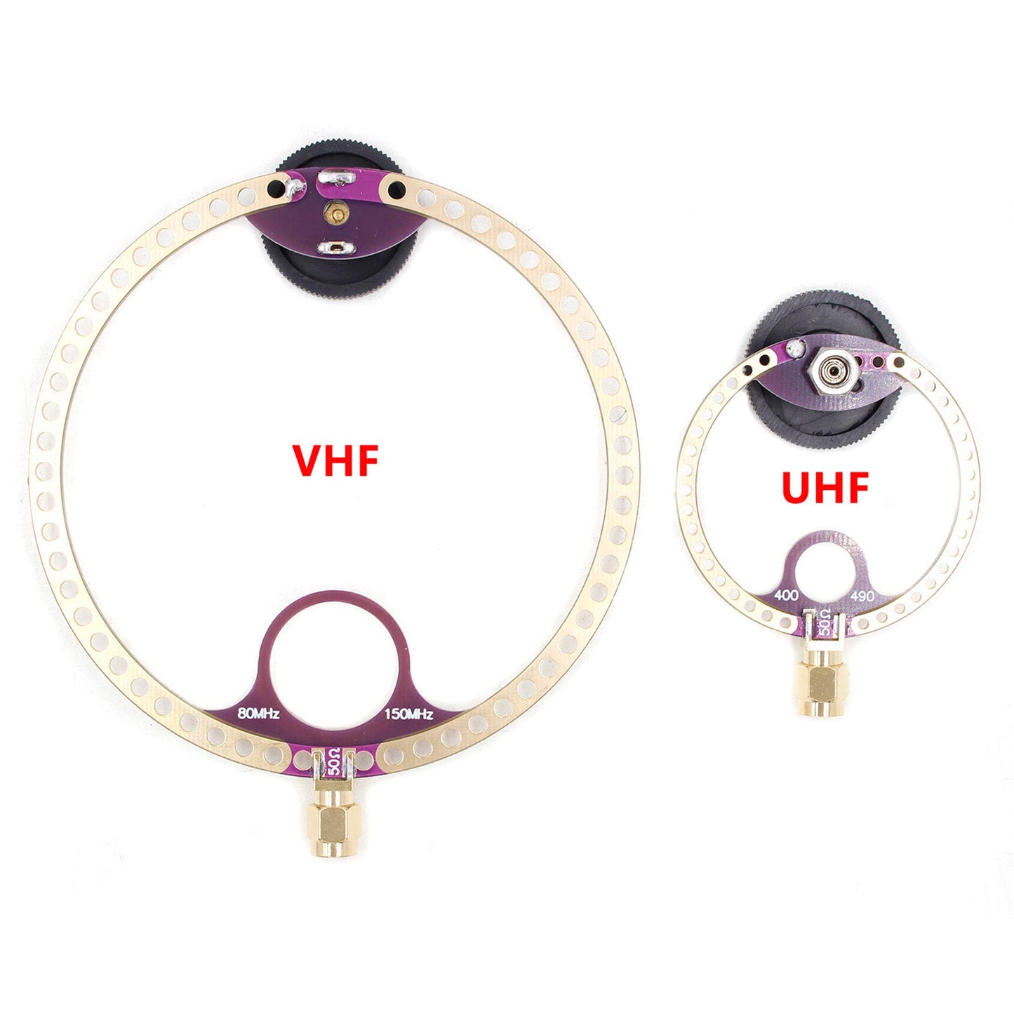 2x Donut VHF UHF FM Mini-Loop-Antenne für HFDY Malahiteam DSP DSP2 Radioempf?nger