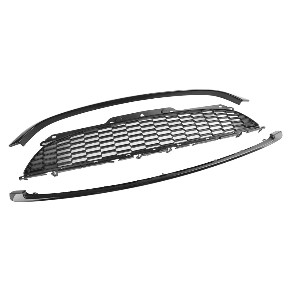 MINI R55 Cooper S &amp; JCW 5-Türer Kombi 2008–2014, 3 Stück, gl?nzend schwarzer Frontgrill