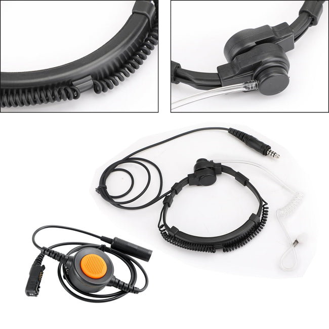 7,1 mm Big Plug Tactical Throat Headset 6Pin U94 PTT für E8600/8608/8268 IMTP3100