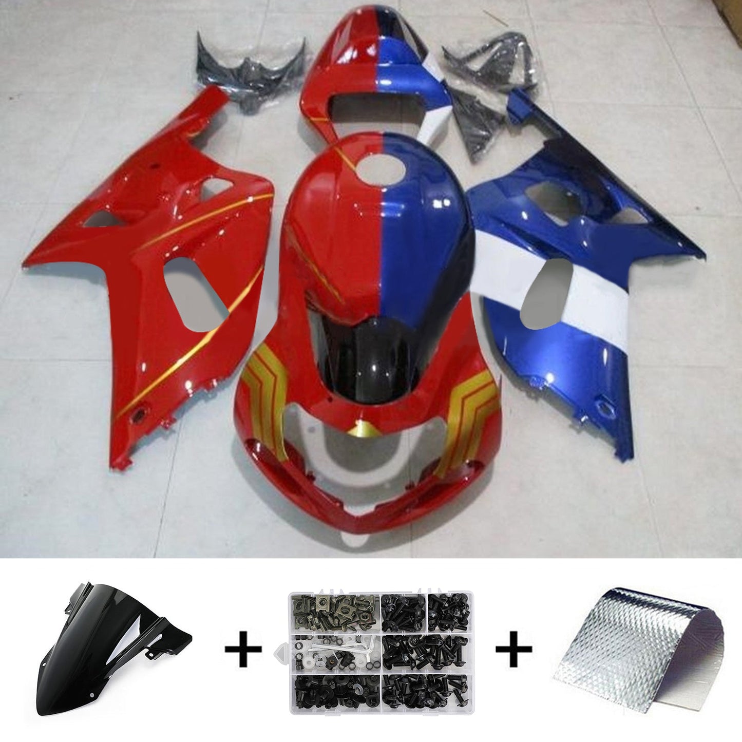 Amotopart Suzuki GSXR750 2001-2003 Verkleidungskit