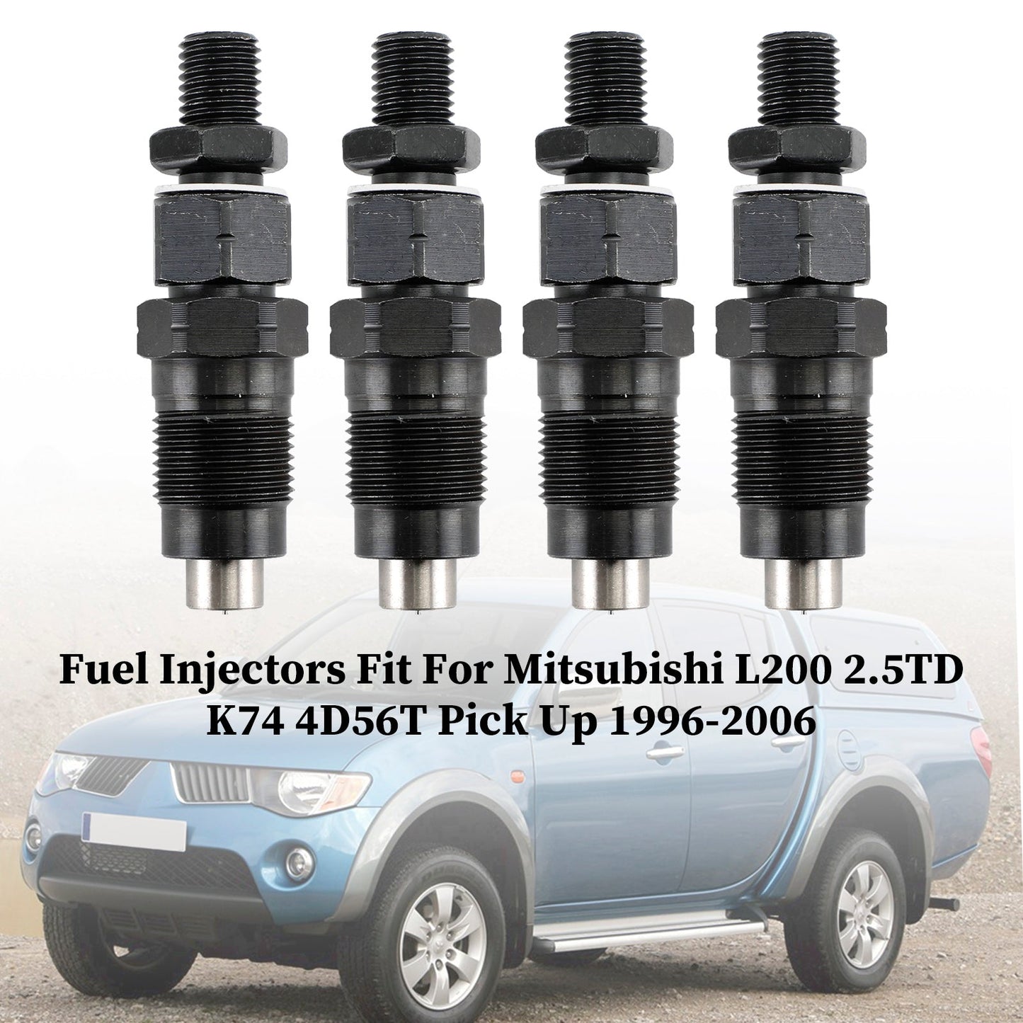 1996-2006 Mitsubishi L200 2.5TD K74 4D56T Pick Up 4PCS Injecteurs de carburant MD196607