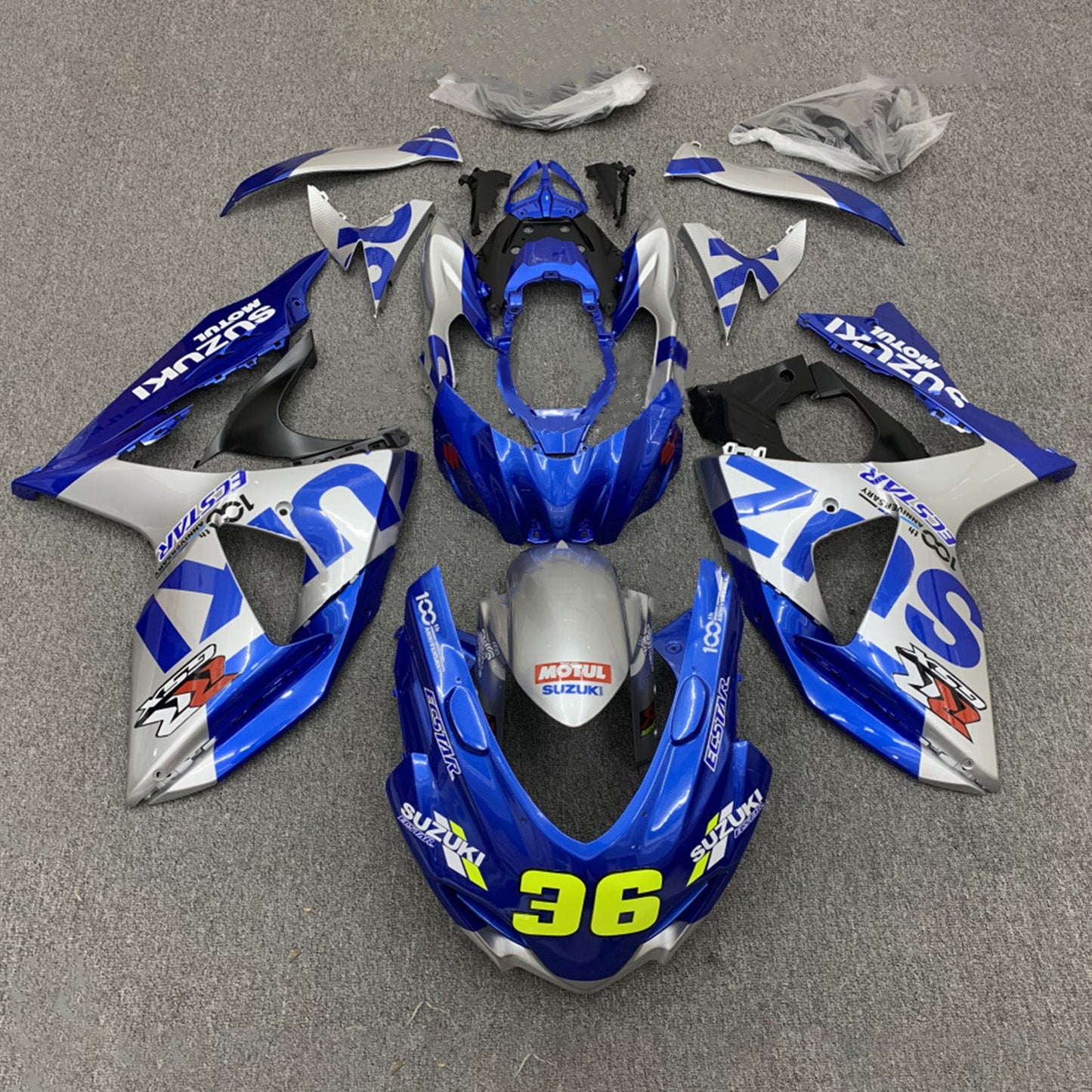 Amotopart Suzuki GSXR1000 2009¨C2016 K9 Verkleidungsset, Karosserie, Kunststoff, ABS