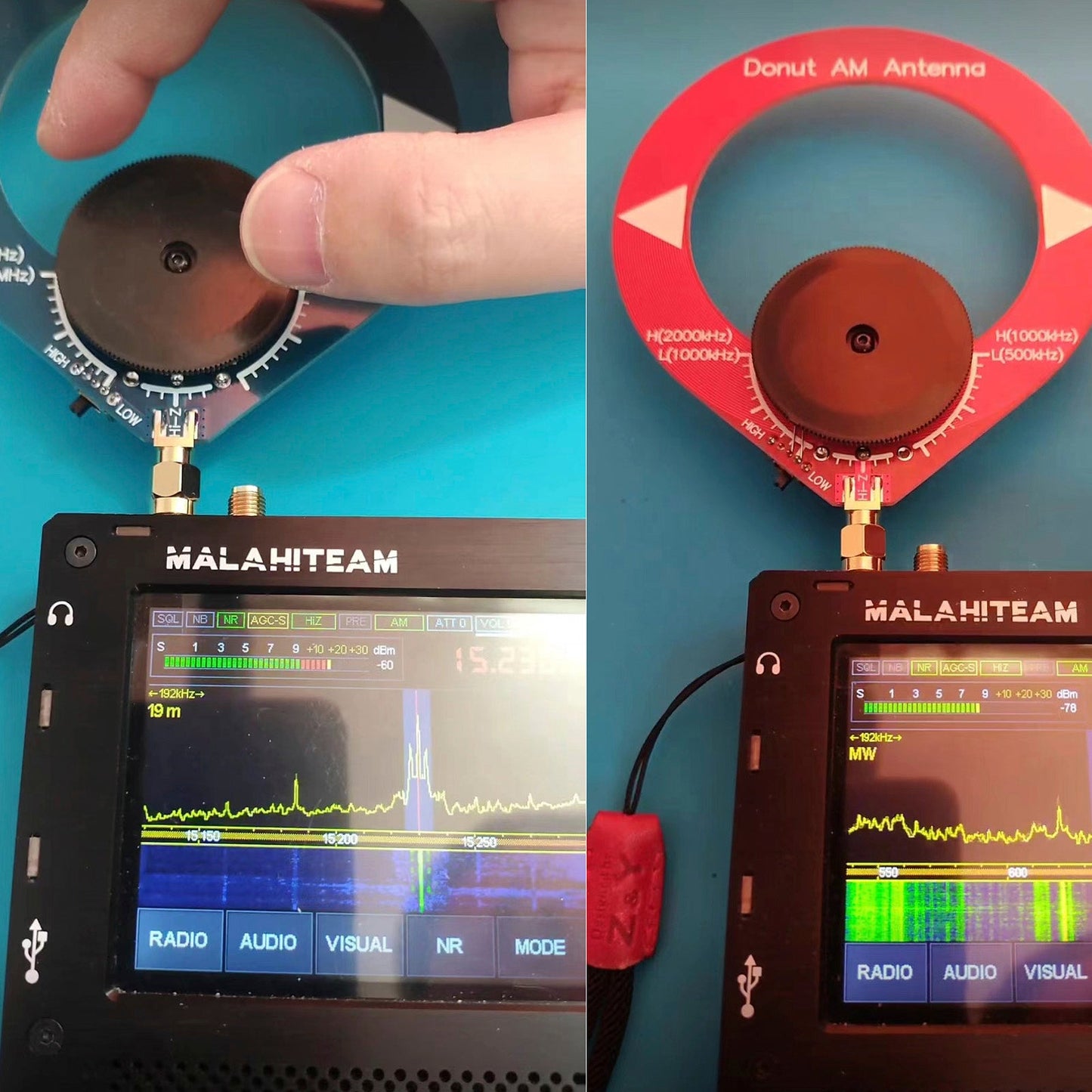 Donut AM MW/SW HF-Antenne Mini-Loop-Antenne für Malahiteam DSP DSP2-Empf?nger