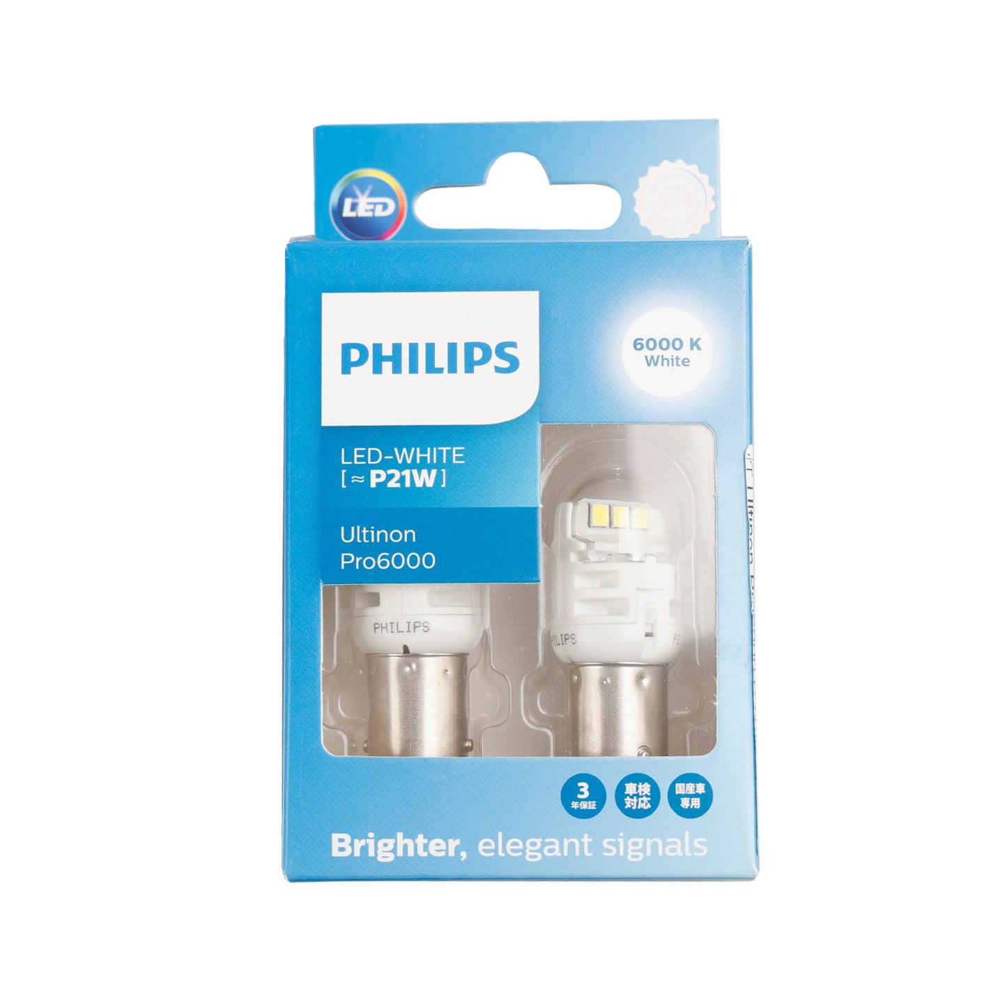 Für Philips 11498CU60X2 Ultinon Pro6000 LED-WEISS P21W 6000K 250lm