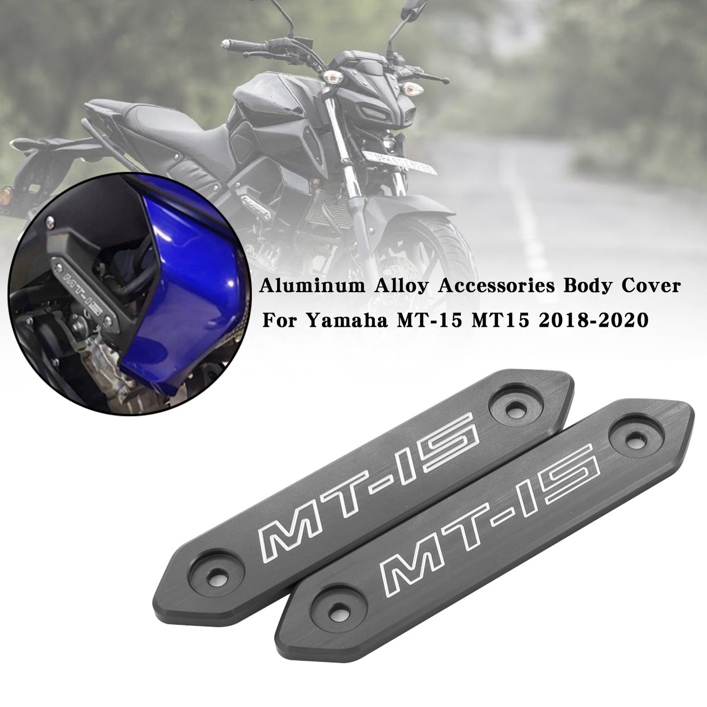 Aluminiumlegierung Accessoires Körperschutz für Yamaha MT 15 MT-15 MT15 2018-2020 Generic