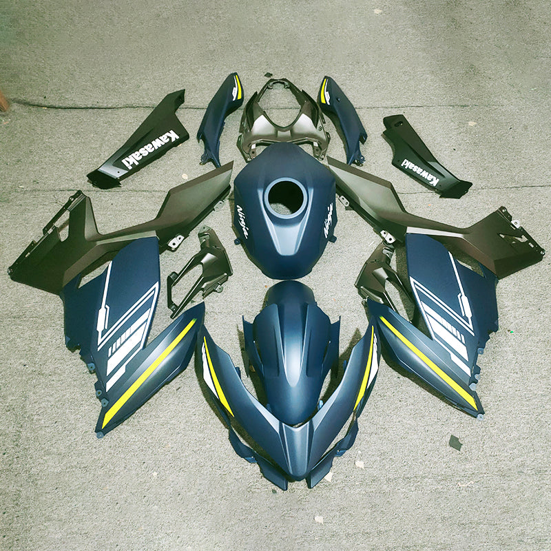 Kit de peur Amotopart Kawasaki EX400/Ninja400 2018-2020 Bleu Noir